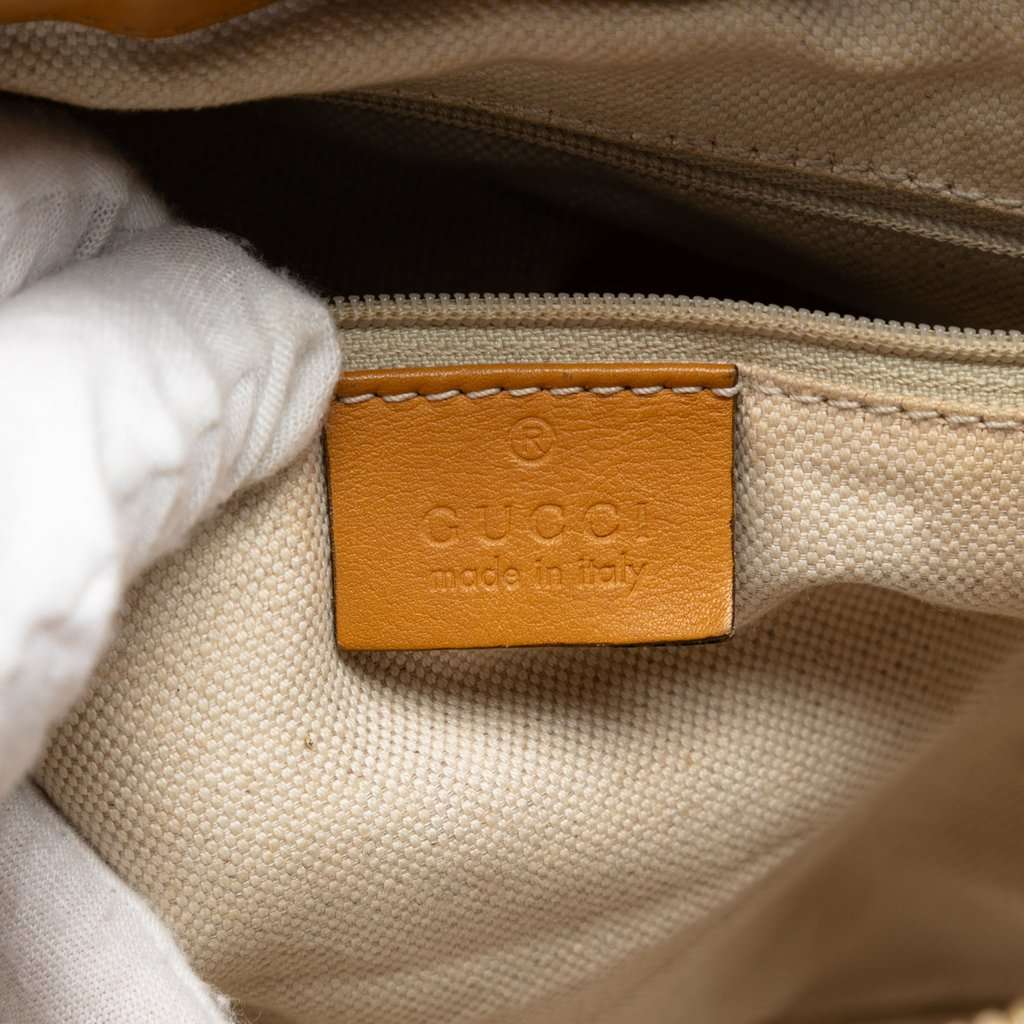 Gucci Guccissima Sukey Satchel Yellow Leather Good condition - Box View