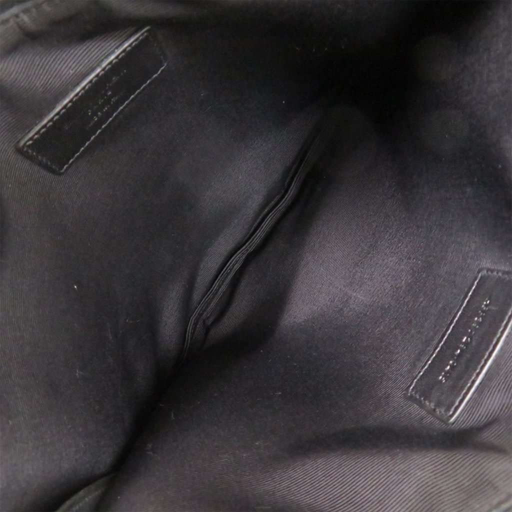 Saint Laurent Canvas Skull Print Zip Clutch Black Very good condition - Inside View