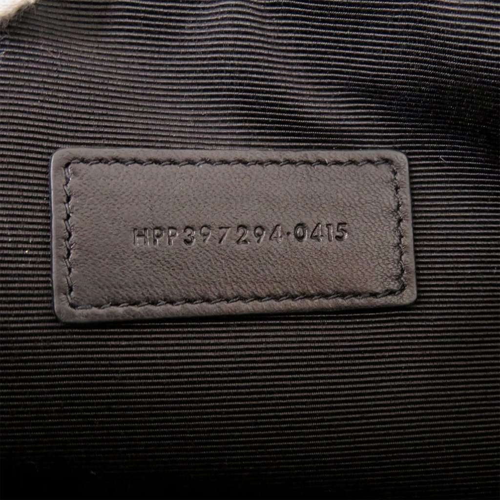 Saint Laurent Canvas Skull Print Zip Clutch Black Very good condition - Box View