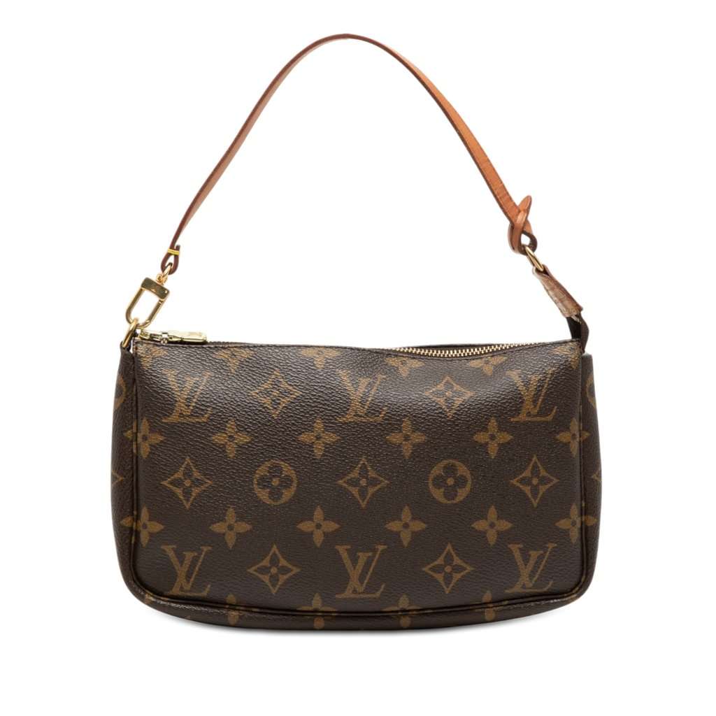 Louis Vuitton Monogram Pochette Accessoires Brown Very good - Front View