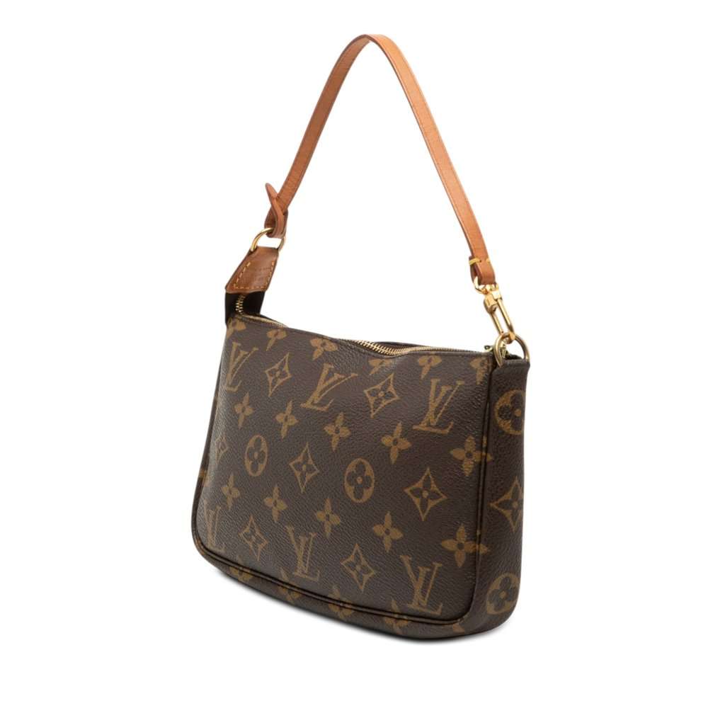 Louis Vuitton Monogram Pochette Accessoires Brown Very good - Back View