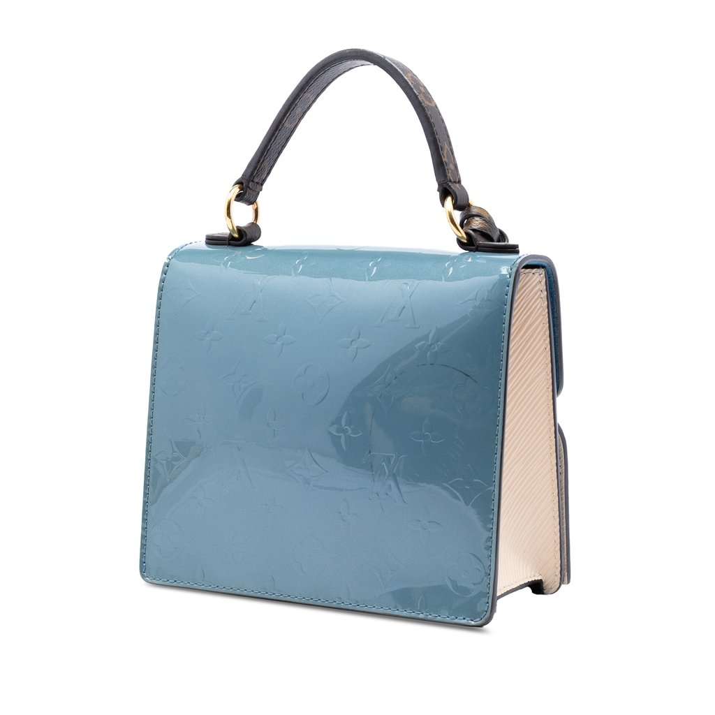 Louis Vuitton Monogram Vernis Spring Street Blue Leather Very good condition - Back View