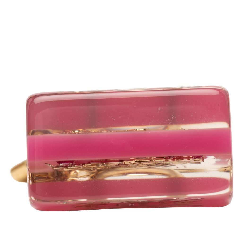 Louis Vuitton Resin Speedy Inclusion Key Holder and Bag Charm Pink Plastic Very good condition - Inside View