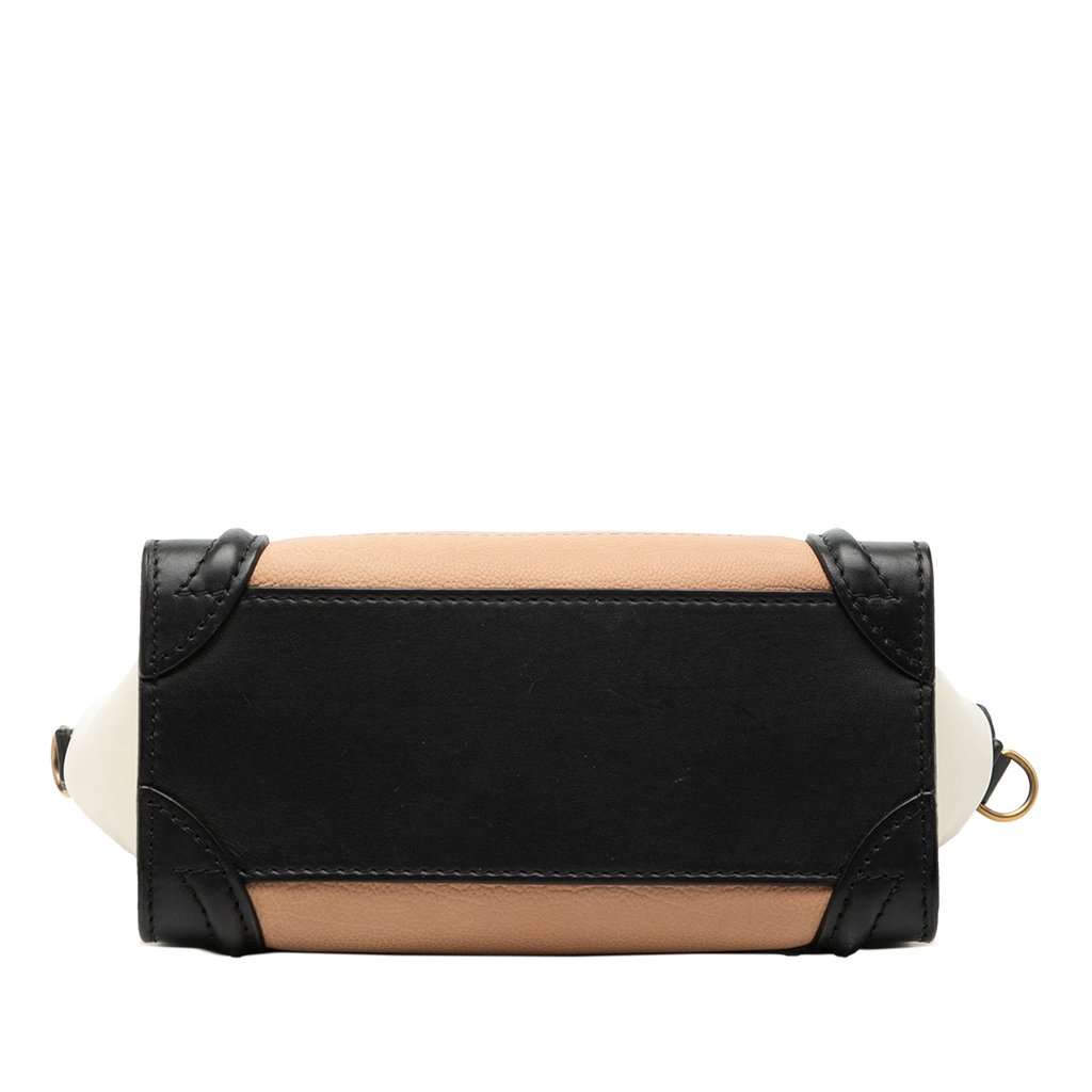 Celine Nano Tricolor Leather Luggage Tote Brown Leather Very good condition - Inside View