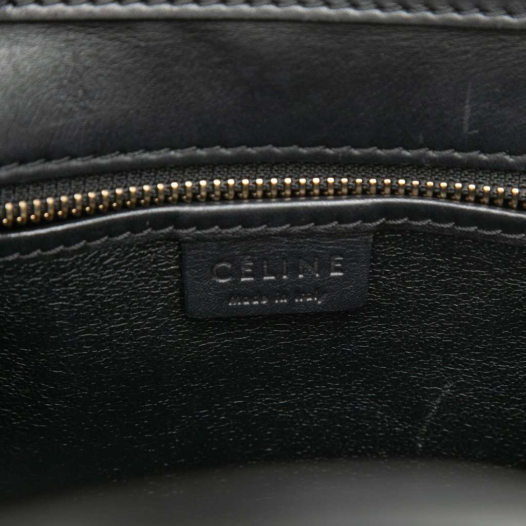 Celine Nano Tricolor Leather Luggage Tote Brown Leather Very good condition - Box View