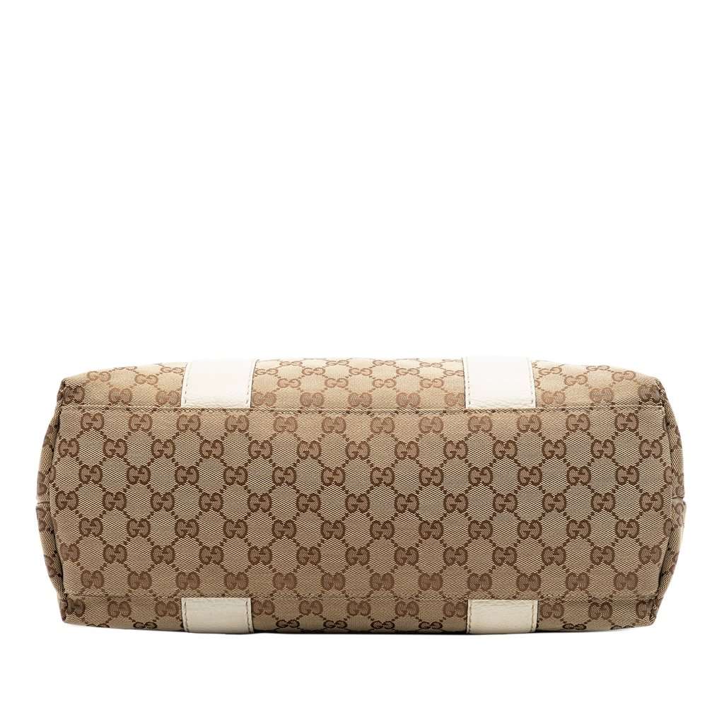Gucci Medium GG Canvas Bamboo Libeccio Tote Beige Very good - Inside View