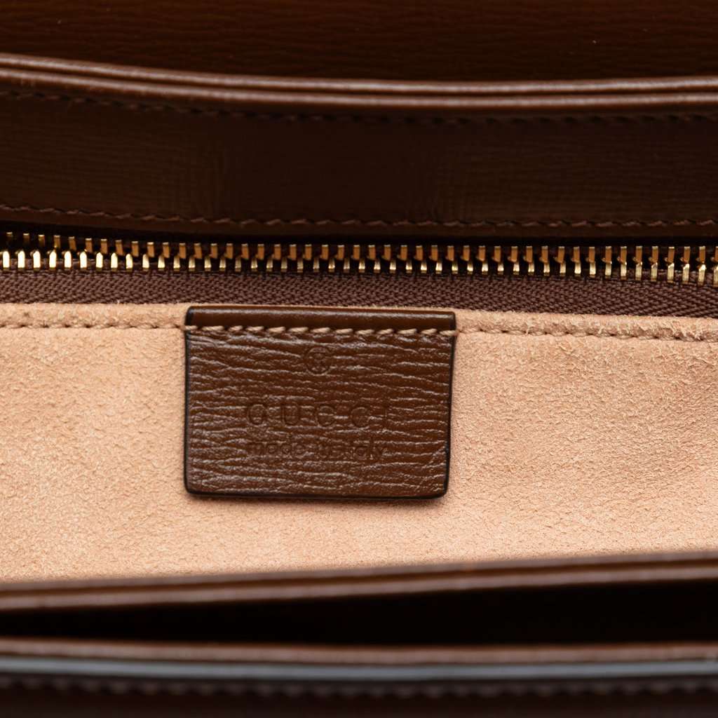 Gucci Medium GG Supreme Horsebit 1955 Shoulder Bag Beige Very good condition - Box View