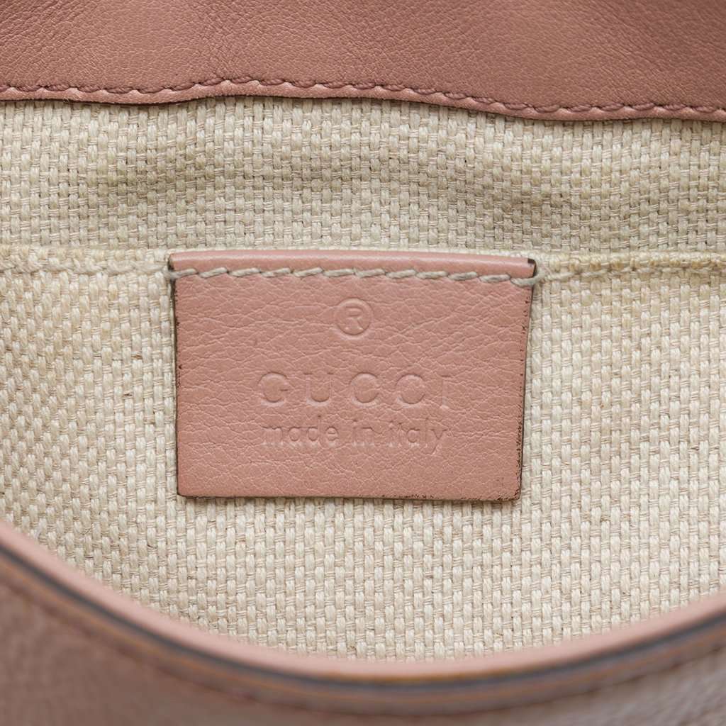 Gucci Small Patent Soho Chain Flap Crossbody Brown Leather Very good - Box View