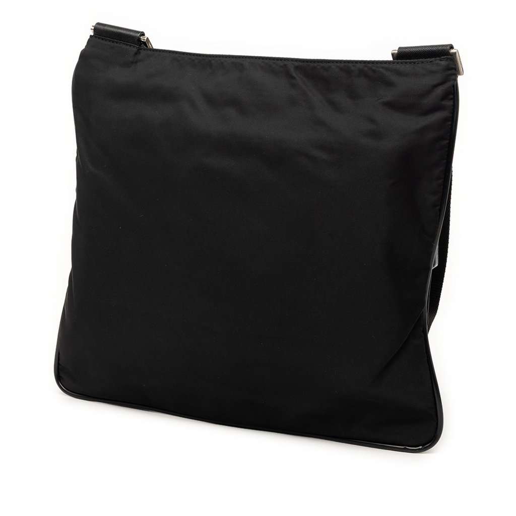 Prada Tessuto Zip Top Crossbody Black Very good condition - Back View