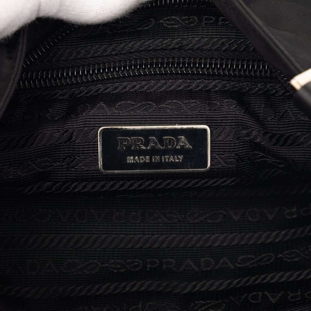 Prada Tessuto Zip Top Crossbody Black Very good condition - Box View