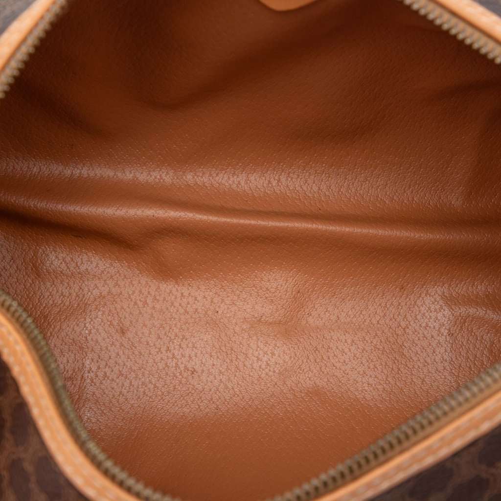 Celine Macadam Coated Canvas Shoulder Bag Brown Very good condition - Model View