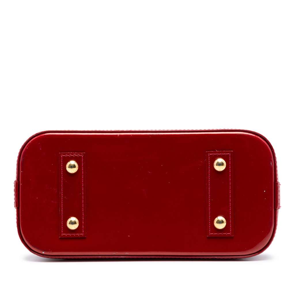 Louis Vuitton Monogram Vernis Alma BB Red Leather Very good condition - Inside View