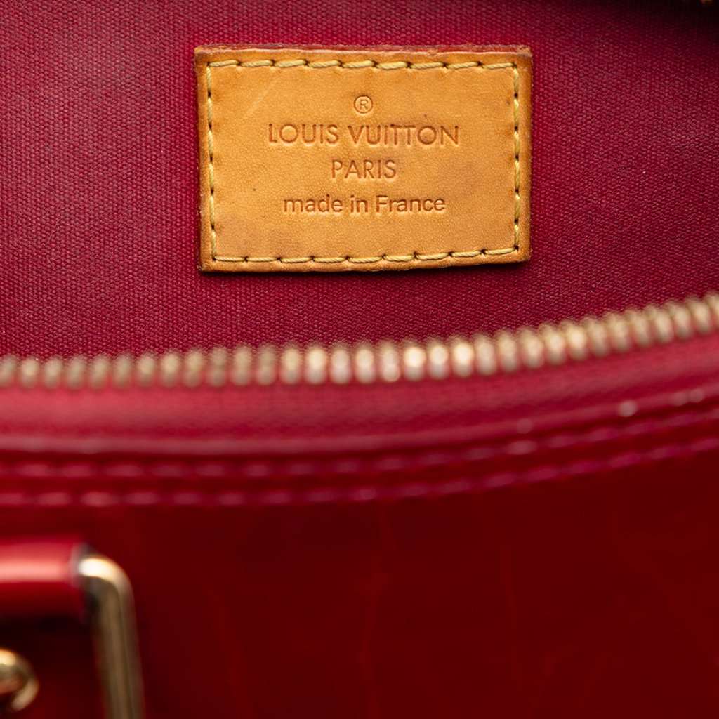 Louis Vuitton Monogram Vernis Alma BB Red Leather Very good condition - Box View