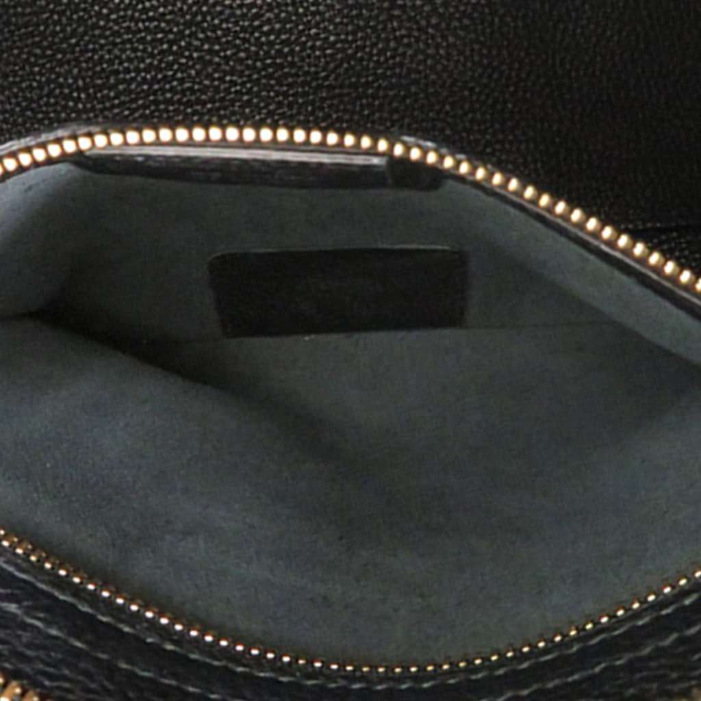 Salvatore Ferragamo Pebbled Leather Ally Hobo Black Leather Very good condition - Box View