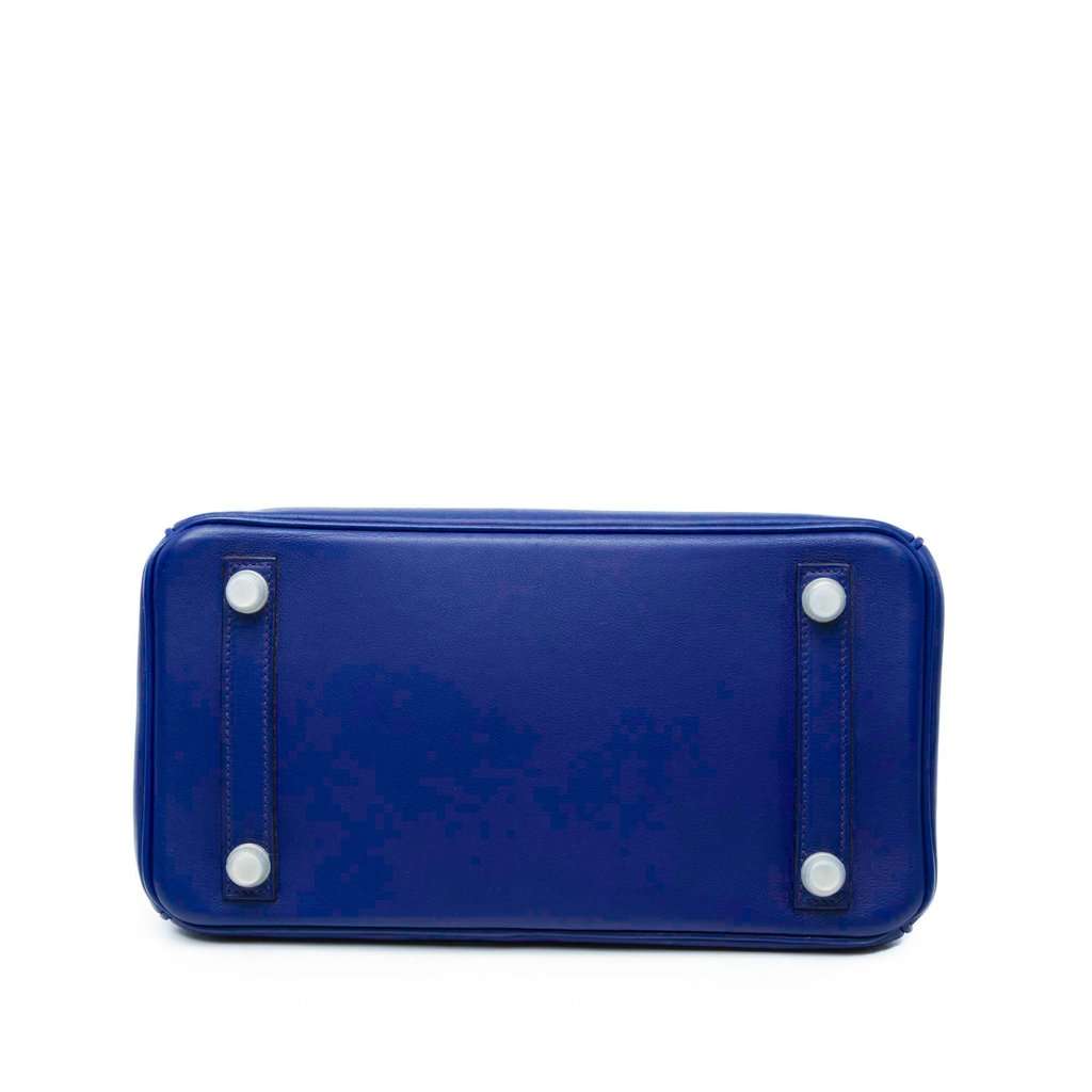 Hermès Swift Birkin Retourne 25 Blue Leather Very good condition - Inside View