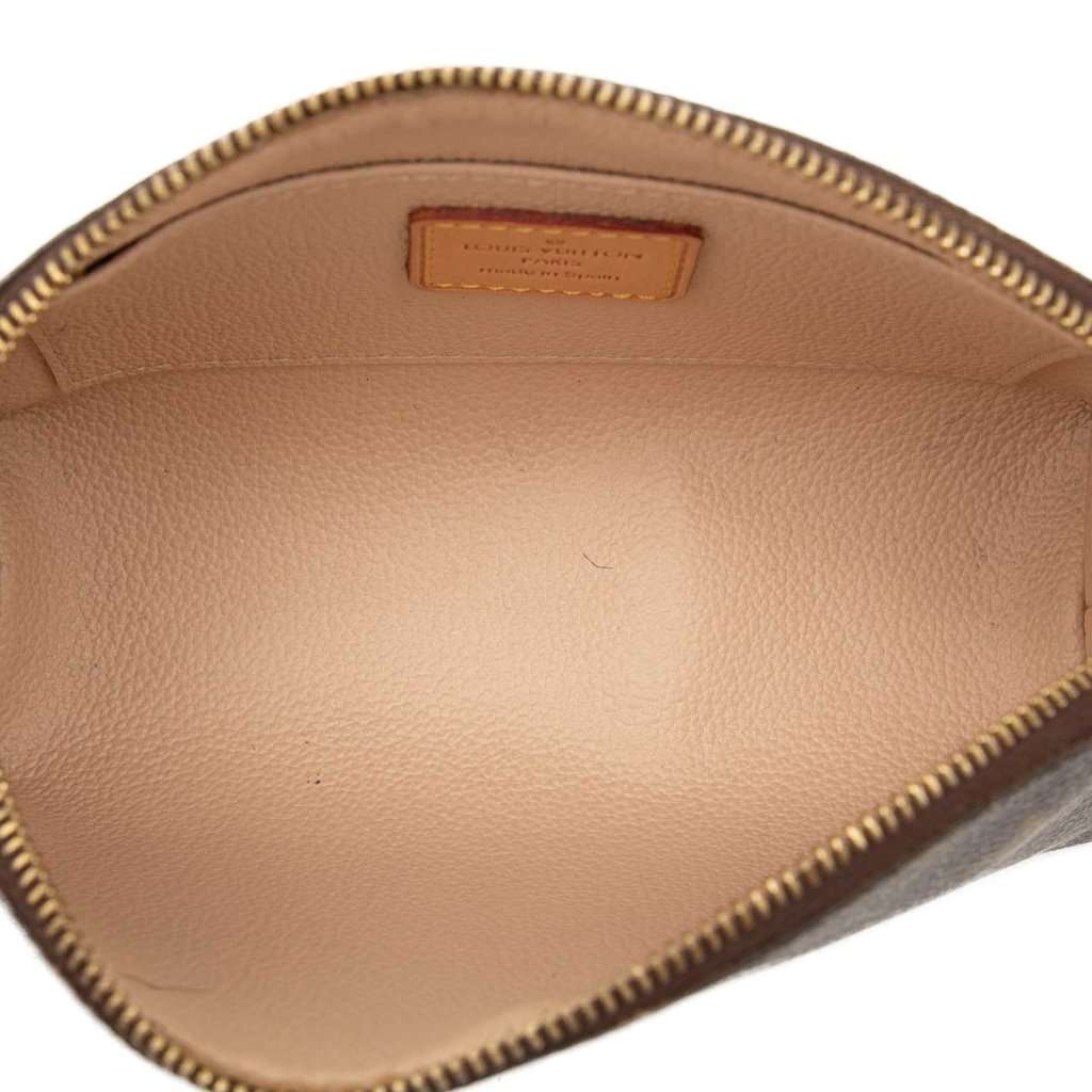 Louis Vuitton Monogram Cosmetic Pouch PM Brown Very good - Model View