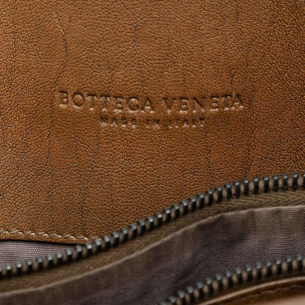 Bottega Veneta Nappa Intrecciato Club Fume Briefcase Brown Leather Very good condition - Box View