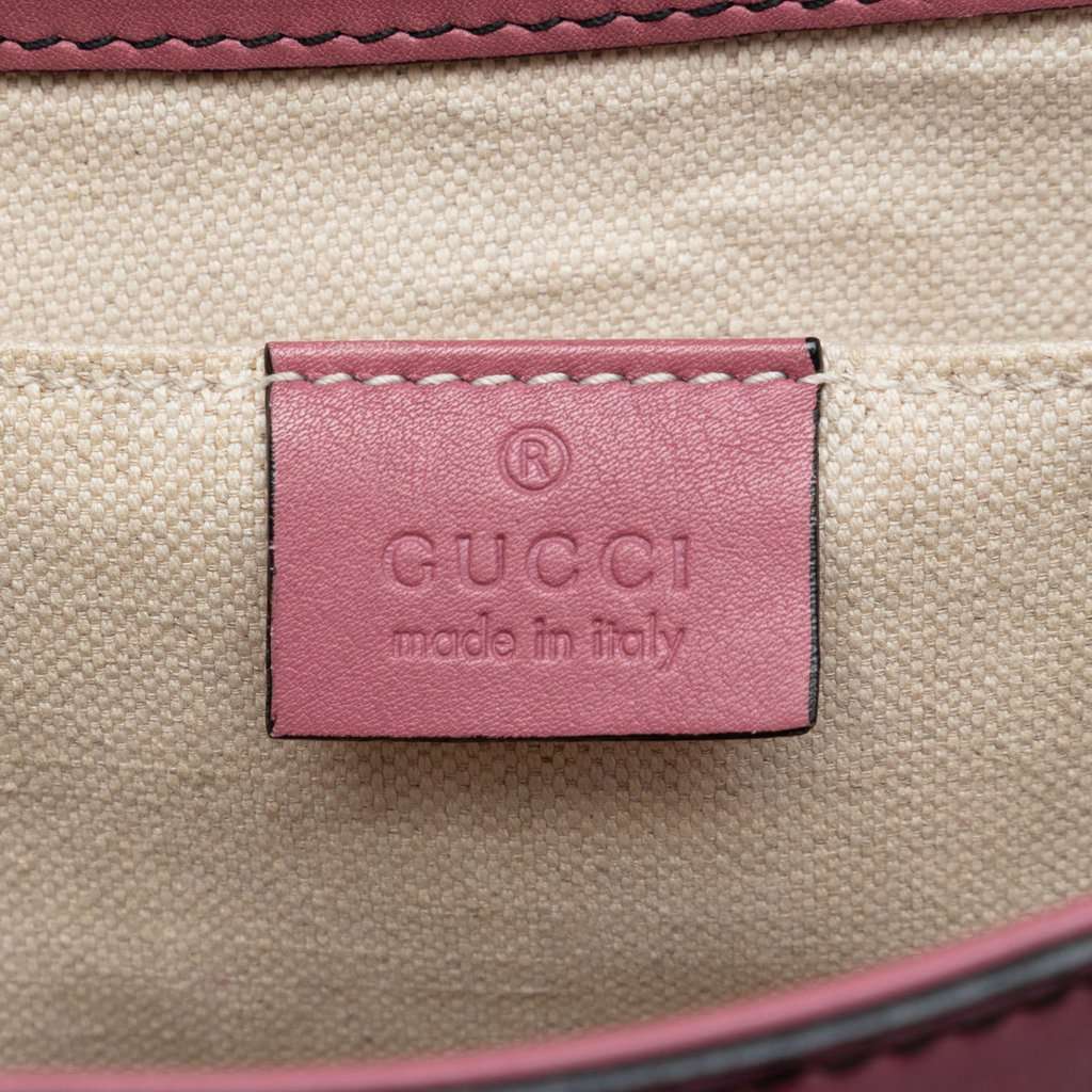 Gucci Medium Guccissima Emily Shoulder Bag Pink Leather Very good - Box View