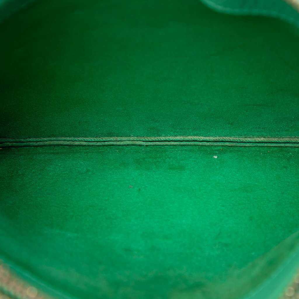 Celine Small Lambskin Trio Crossbody Green Leather Very good condition - Model View
