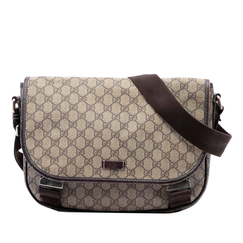 Gucci GG Supreme Crossbody Beige Very good condition - Front View