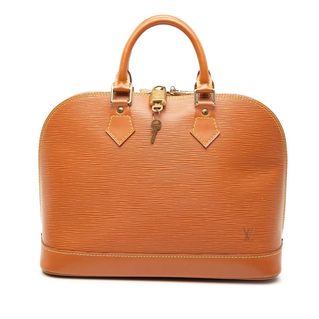 Louis Vuitton Epi Alma PM Brown Leather Very good condition - Front View