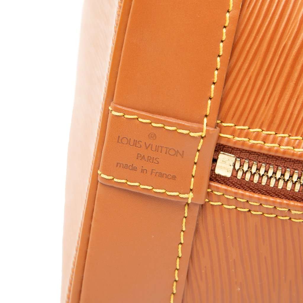 Louis Vuitton Epi Alma PM Brown Leather Very good condition - Box View