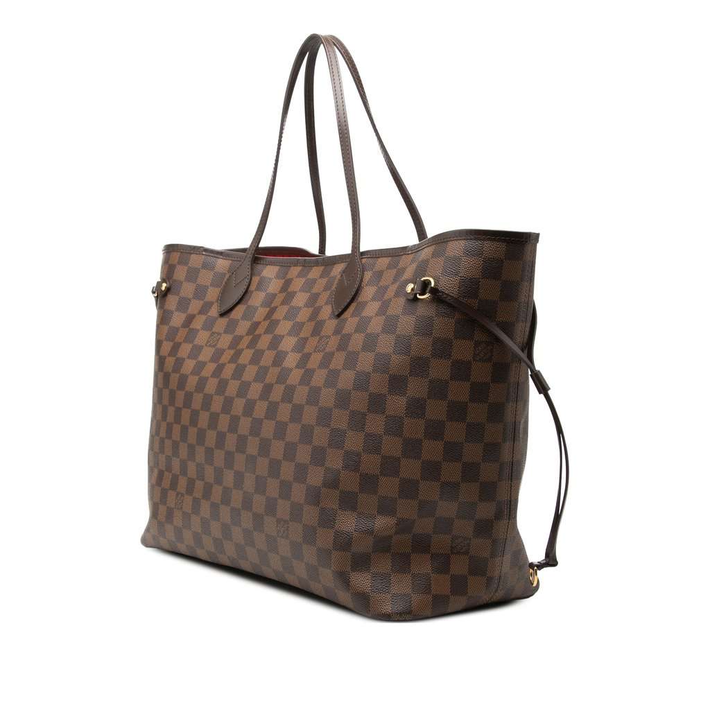Louis Vuitton Damier Ebene Neverfull GM Brown Very good - Back View