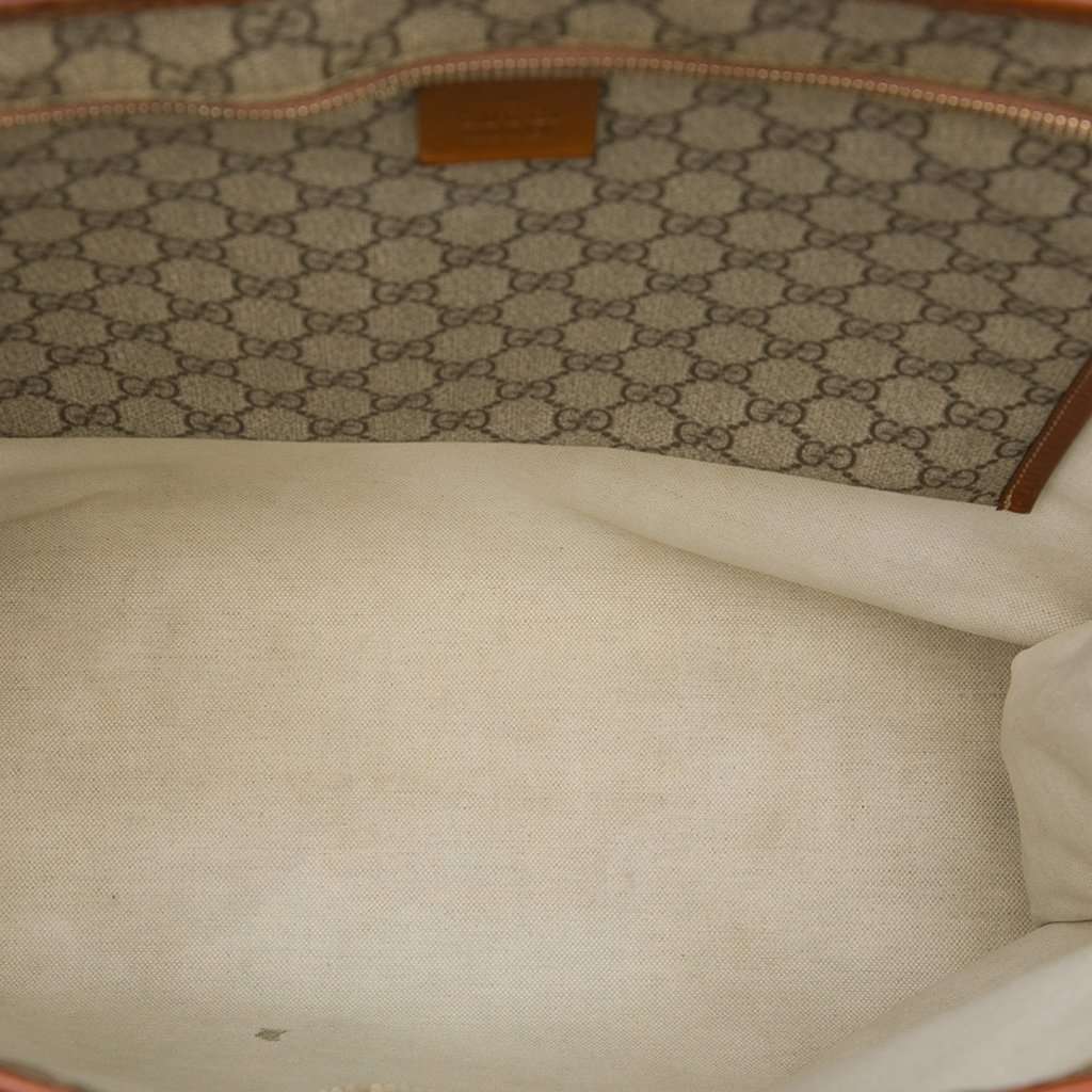 Gucci GG Supreme Web Tote Beige Very good condition - Model View