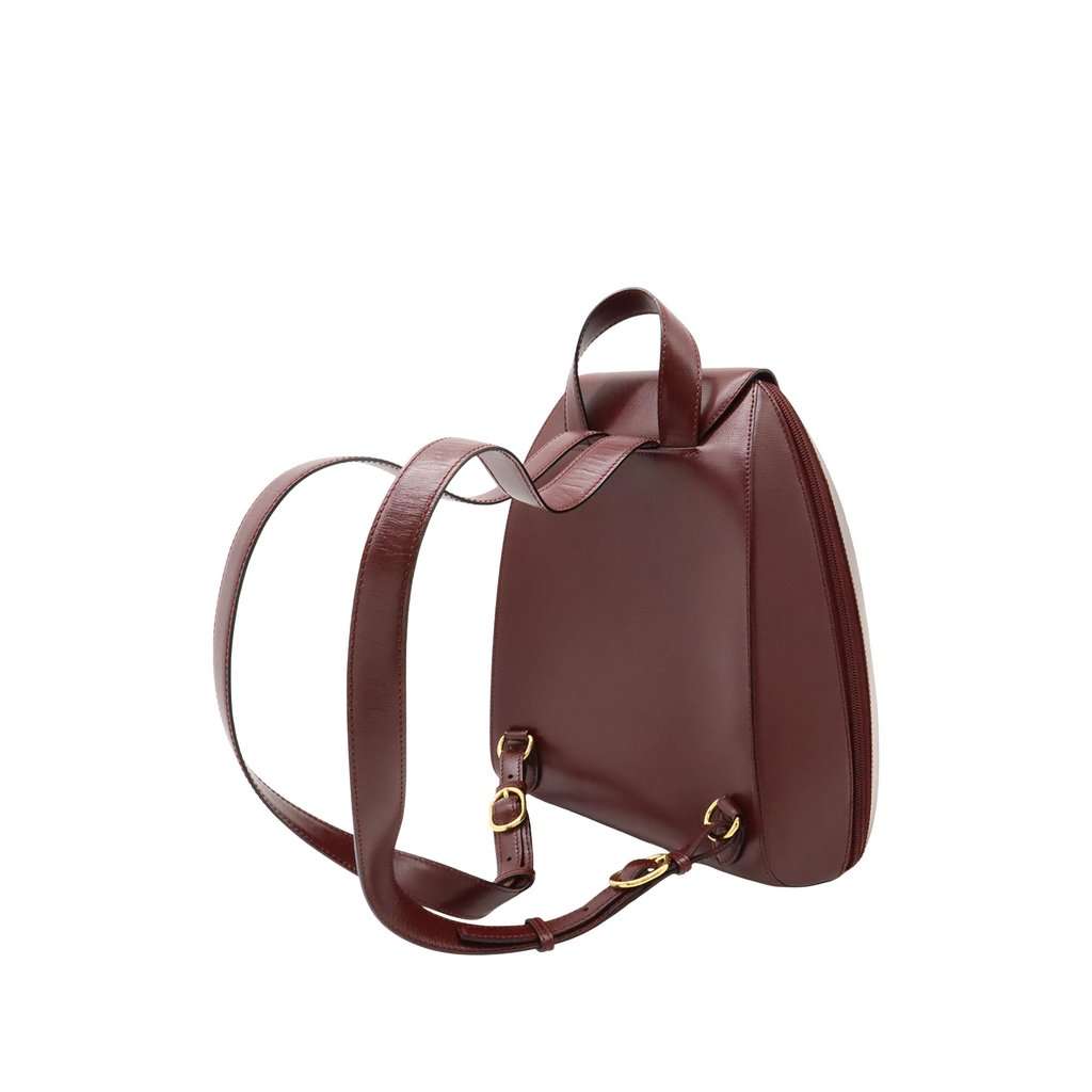 Cartier Leather Must De Cartier Backpack Red Leather Very good condition - Back View