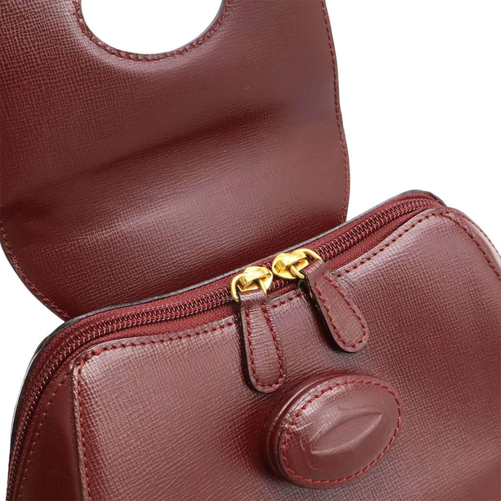 Cartier Leather Must De Cartier Backpack Red Leather Very good condition - Box View