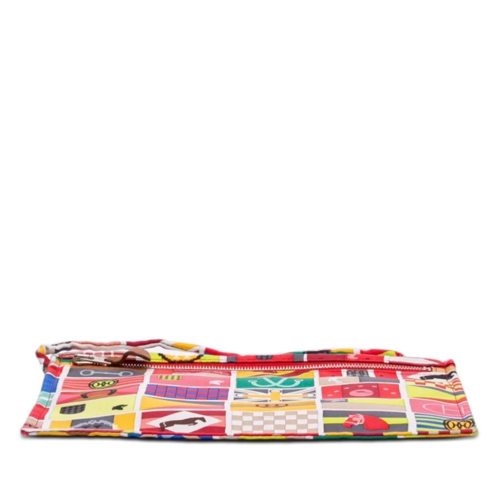 Hermès Hermes en Voyage Silk Pouch Red Very good - Inside View