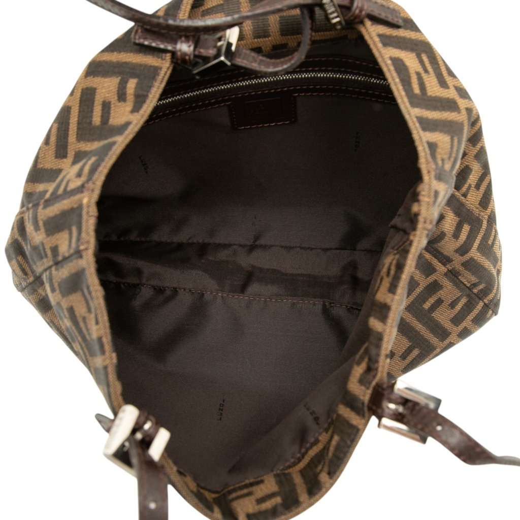 Fendi Zucca Canvas Shoulder Bag Brown Very good condition - Model View