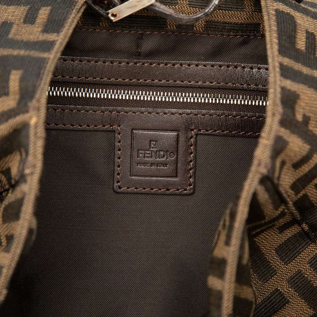 Fendi Zucca Canvas Shoulder Bag Brown Very good condition - Box View
