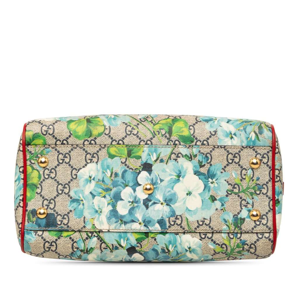 Gucci Small GG Supreme Blooms Satchel Beige Very good - Inside View