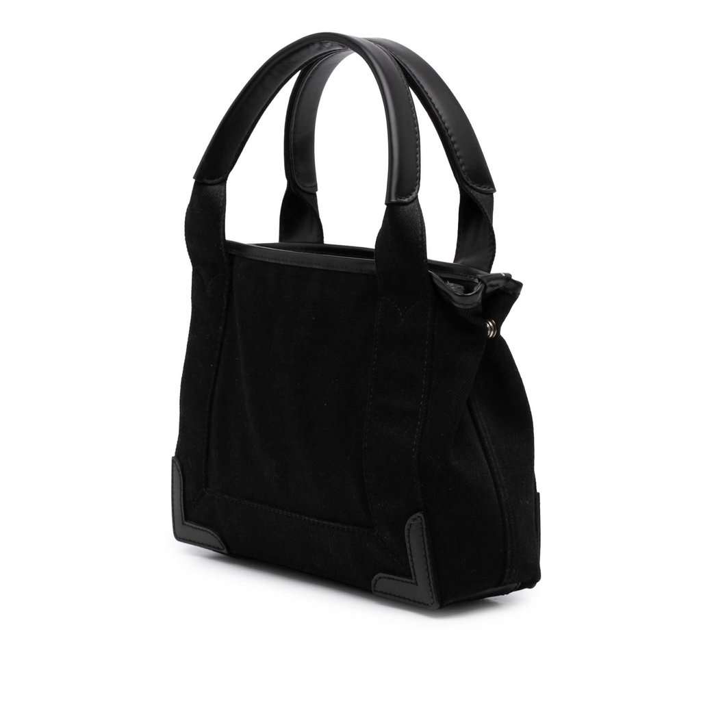 Balenciaga Denim Navy Cabas Satchel XS Black Very good - Back View
