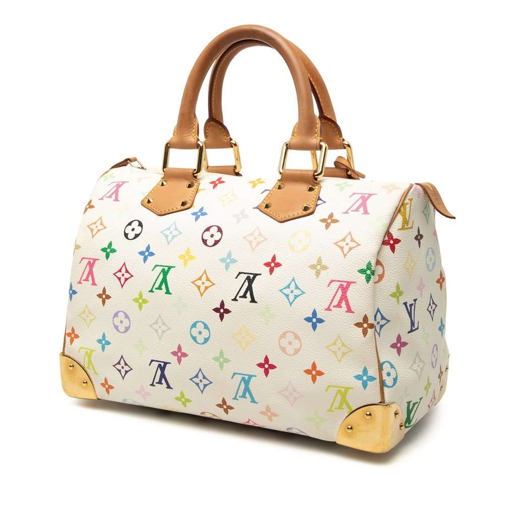 Louis Vuitton Monogram Multicolore Speedy 30 White Very good - Back View