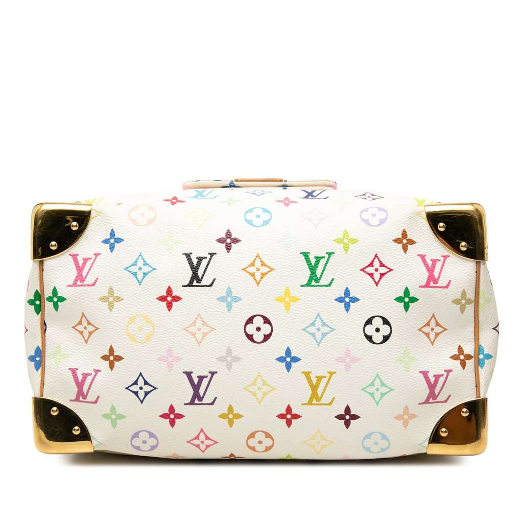 Louis Vuitton Monogram Multicolore Speedy 30 White Very good - Inside View