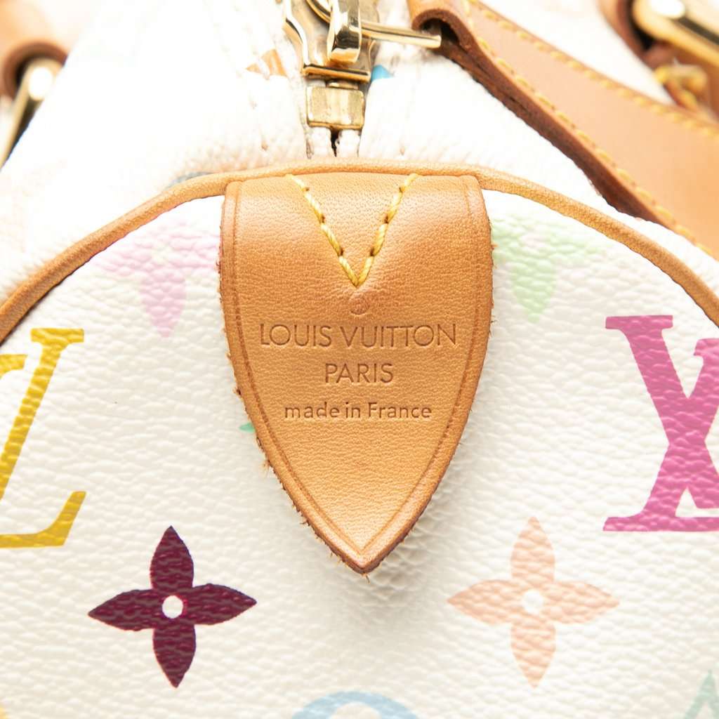 Louis Vuitton Monogram Multicolore Speedy 30 White Very good - Box View