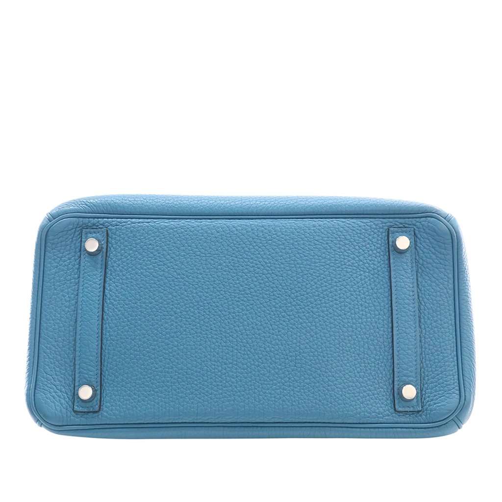 Hermès Togo Birkin Retourne 30 Blue Leather Very good condition - Box View