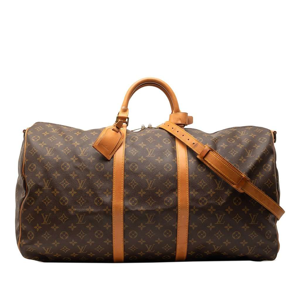 Louis Vuitton Monogram Keepall Bandouliere 60 Brown Very good condition - Front View