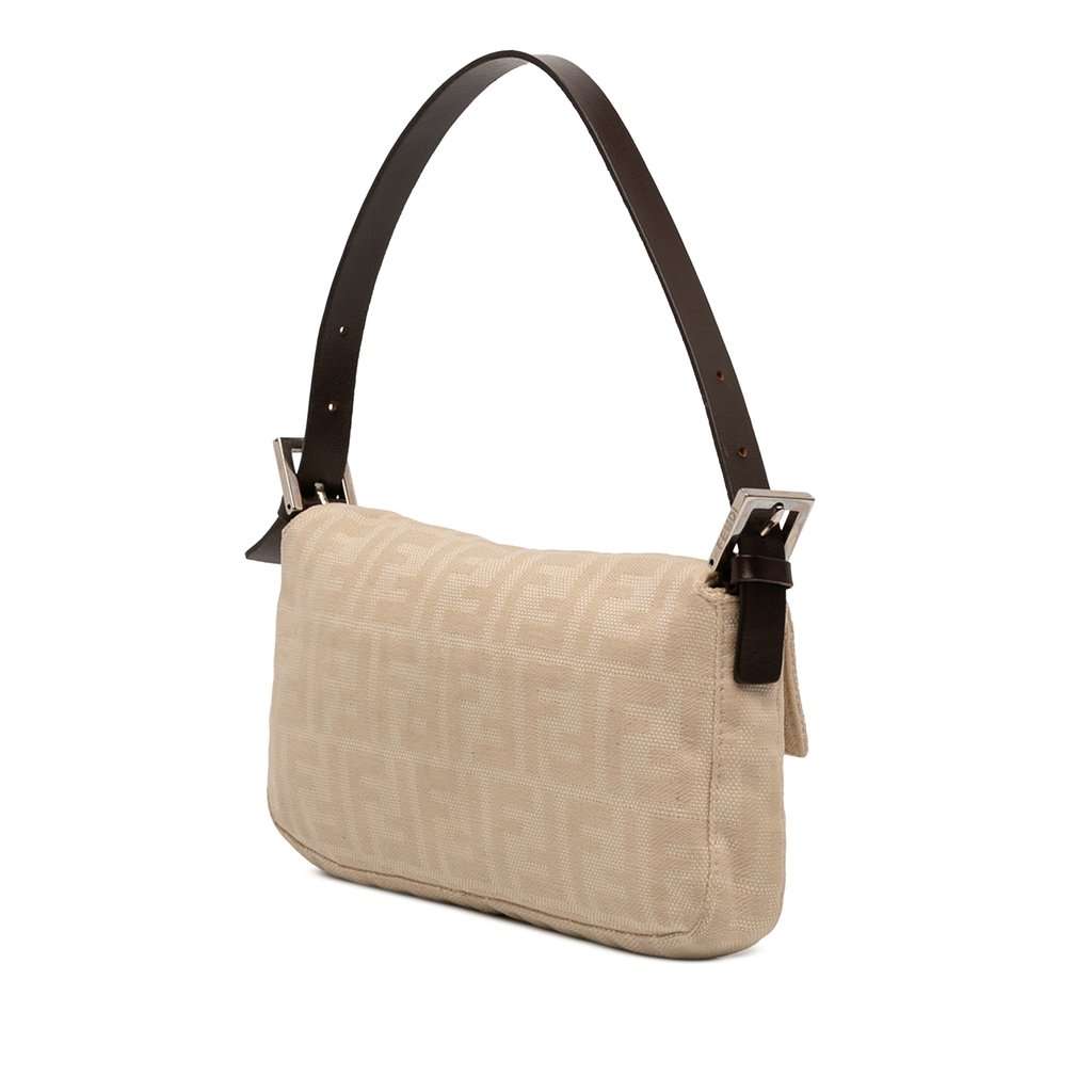 Fendi Zucca Canvas Baguette Beige Very good condition - Back View