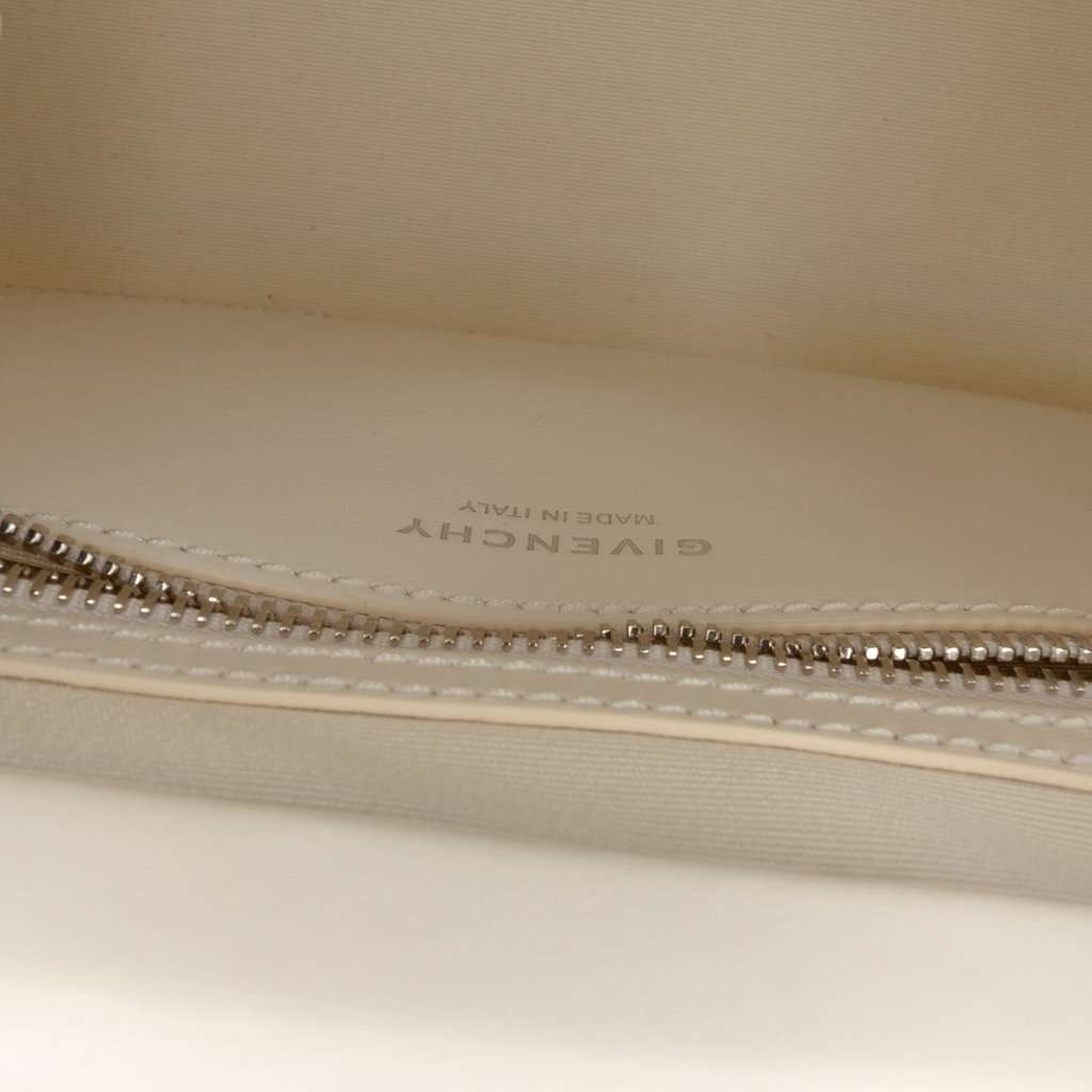 Givenchy Mini Calfskin 4G Antigona Lock Satchel White Leather Very good condition - Box View