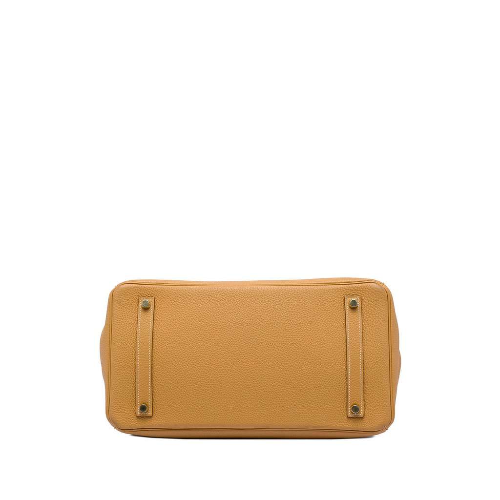 Hermès Togo Birkin Retourne 35 Yellow Leather Very good - Inside View