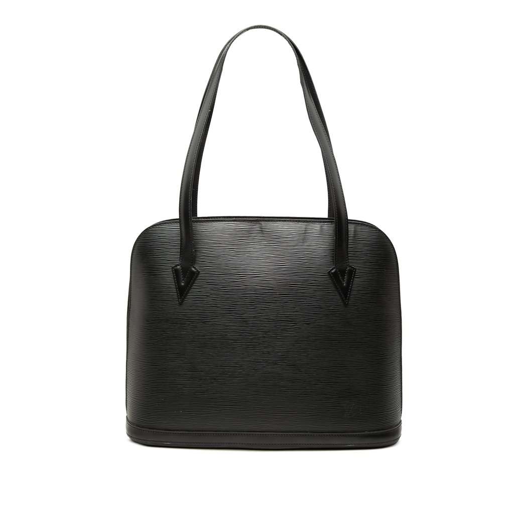 Louis Vuitton Epi Lussac Black Leather Very good condition - Front View