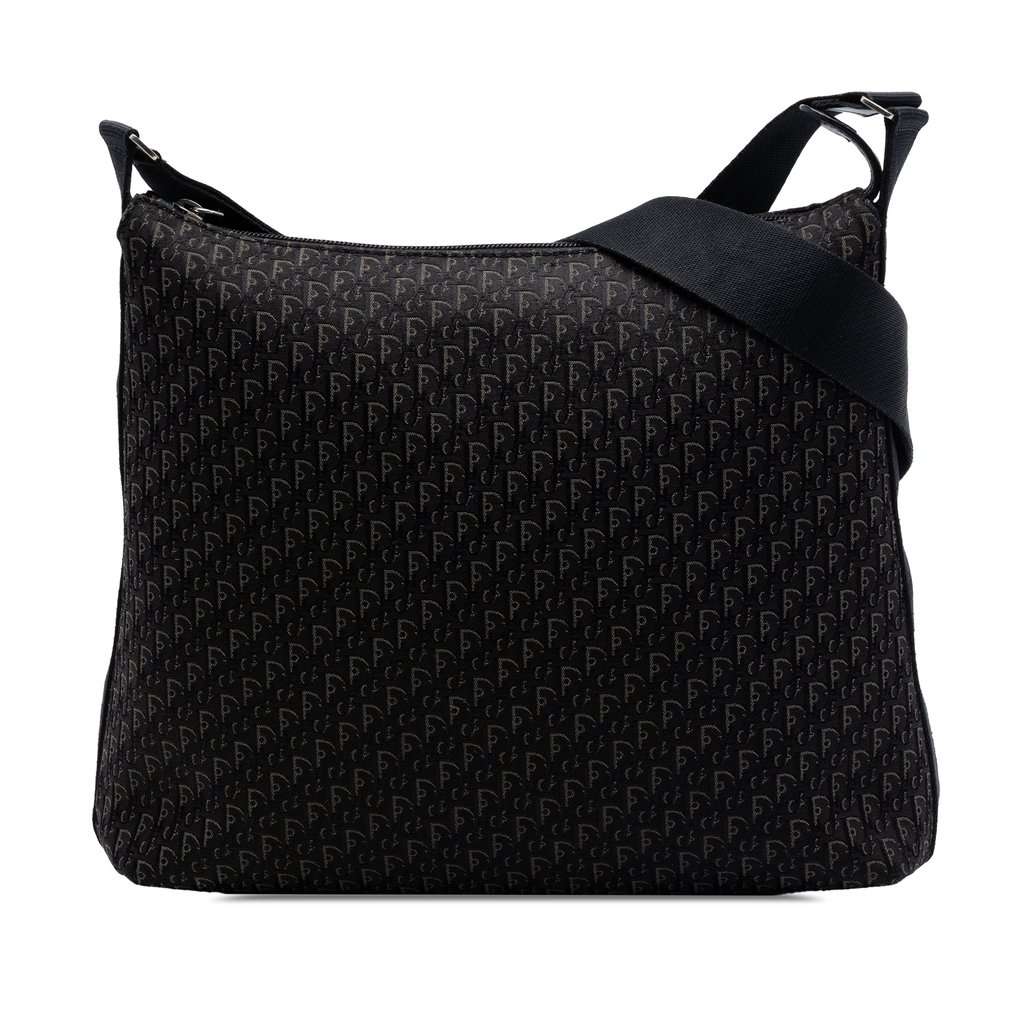 Dior Diorissimo Trotter Canvas Crossbody Black Very good condition - Front View