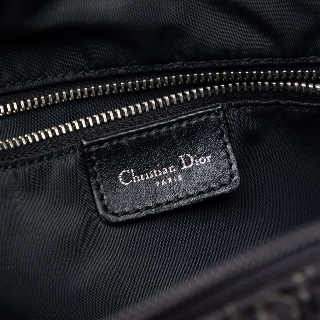Dior Diorissimo Trotter Canvas Crossbody Black Very good condition - Box View