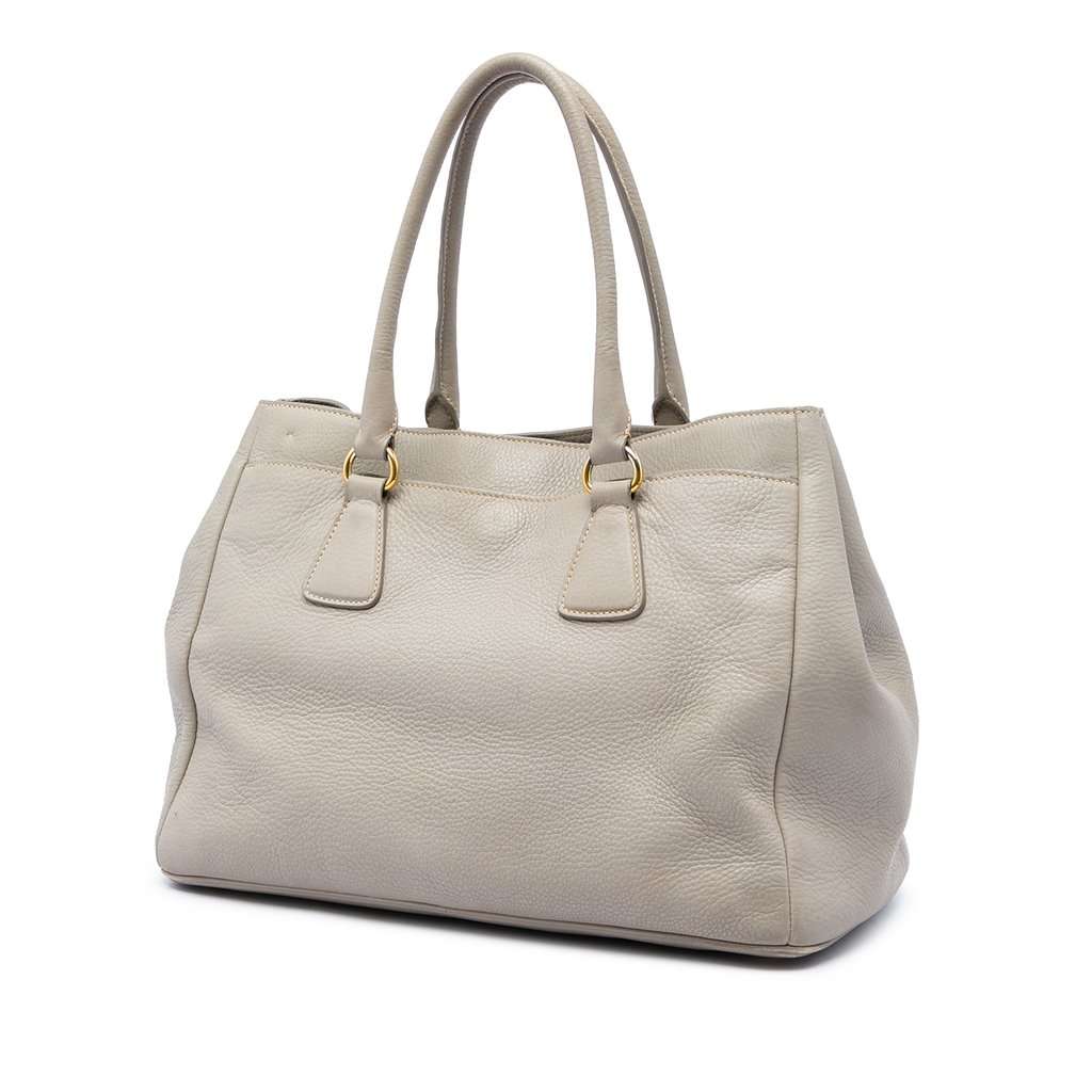 Prada Vitello Daino Open Convertible Tote MultiColor Leather Very good - Back View