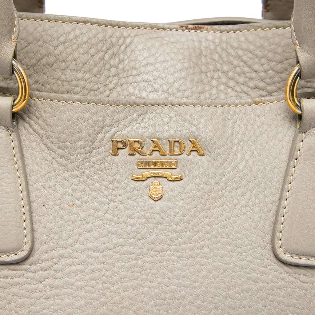 Prada Vitello Daino Open Convertible Tote MultiColor Leather Very good - Box View