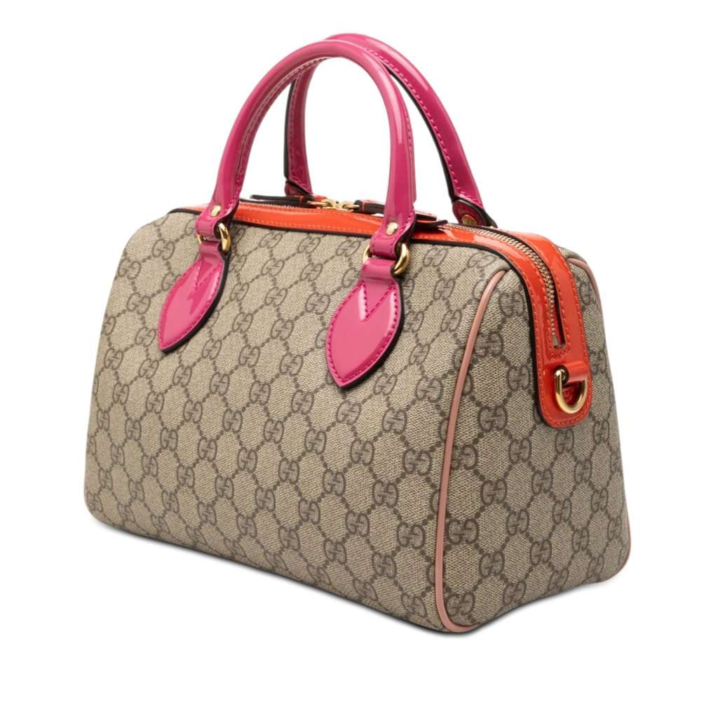Gucci Limited Edition Small GG Supreme Boston Bag Beige Very good condition - Back View