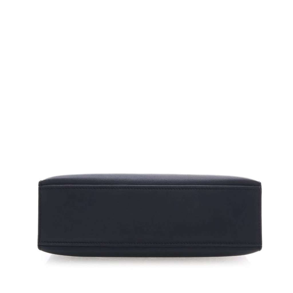 Hermès Swift Kelly Pochette 22 Black Leather Very good condition - Model View